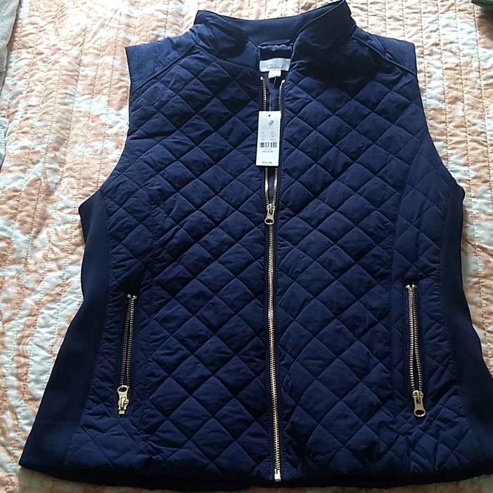 NWT New York & Company Blue Vest